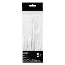 Set de 5 couteaux à palette plastique