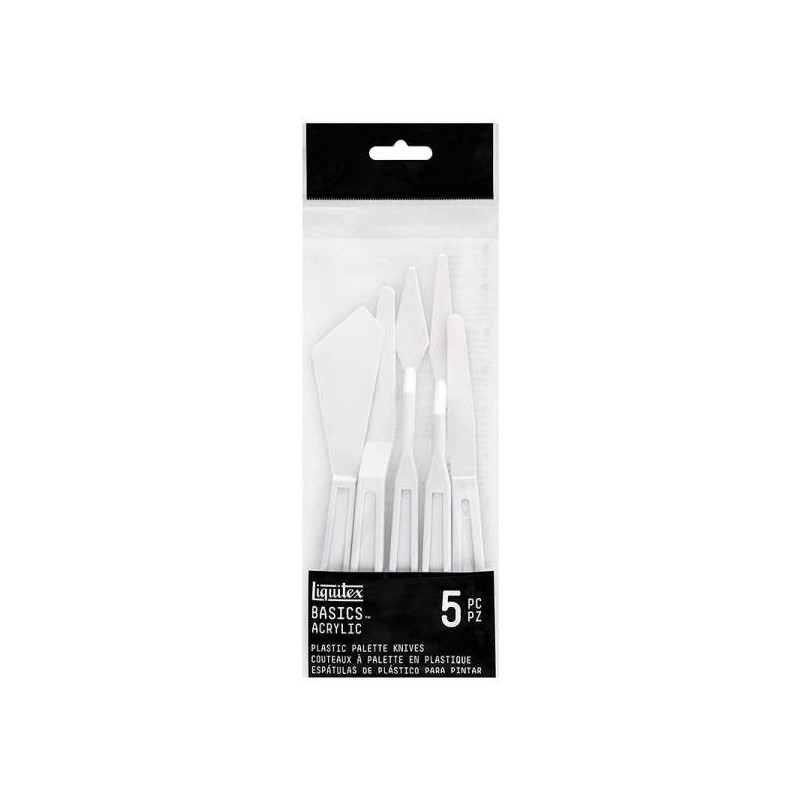 Set de 5 couteaux à palette plastique