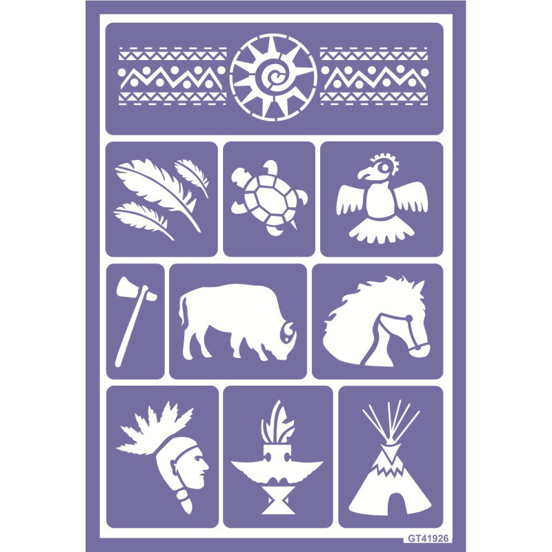 Pochoir Indien