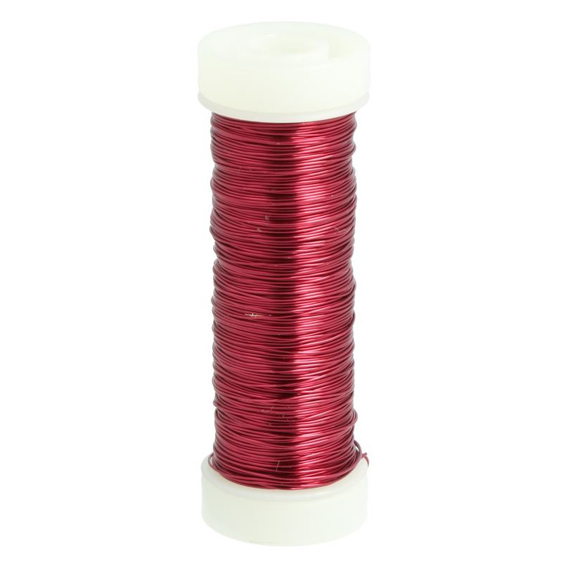 Fil décoration laqué 30g 0,3mm x 50m - JAUNE 08