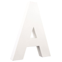 Lettres papier maché épaisseur 3 cm, hauteur 20,5 cm - ?