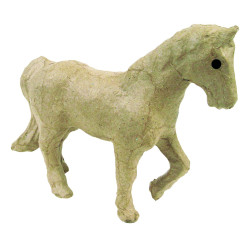 Papier maché déco Cheval 13 x 4 x 11 cm