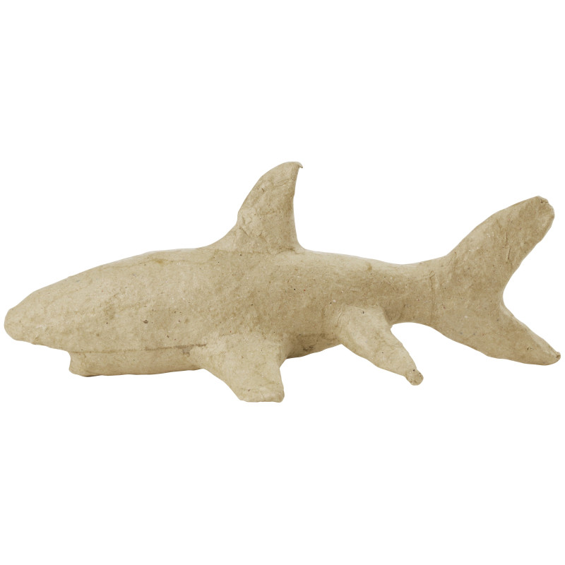 Papier maché déco Requin 17 x 8 x 7 cm