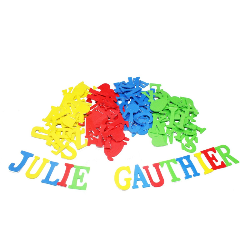 Mousses adhésives lettres