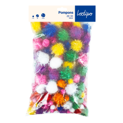Pompons métallisés x200