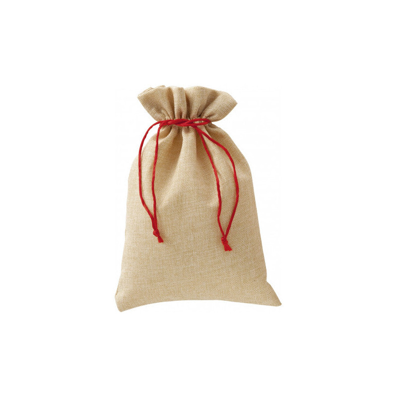 Sac toile de jute naturelle 17 x 25 cm