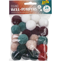 Pompons en laine - Elégance