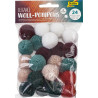 Pompons en laine - Pastel
