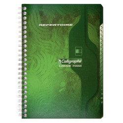 Répertoire à reliure intégrale 100 pages, format 9x14 cm, quadrillé 5x