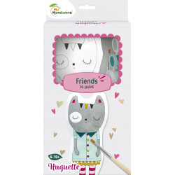 Les amis à peindre : Huguette le chat