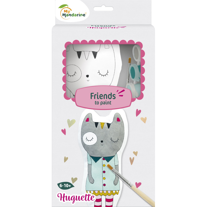 Les amis à peindre : Huguette le chat