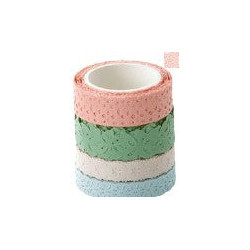 Rubans Washi Tape motifs pastel