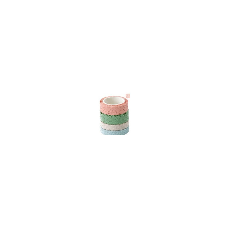 Rubans Washi Tape motifs pastel