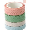 Rubans Washi Tape motifs pastel