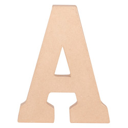 Lettre en papier mâché - Q