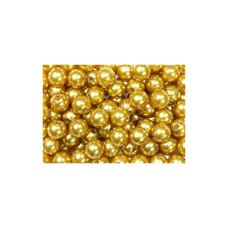 Perles en plastiques 14mm - Champagne 05