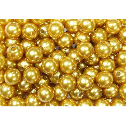Perles en plastiques 14mm - Or 09