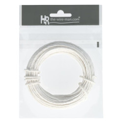 Fil métal recouvert par du papier blanc ou naturel 2mm x 10 m - Papier