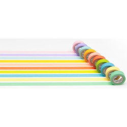 Masking Tape uni 15mm x 7m- 33 couleurs - Vert fluo