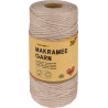 Fil de macramé COZY TAUPE, longueur: 100 m - Diamètre 3,5 mm - 100% co