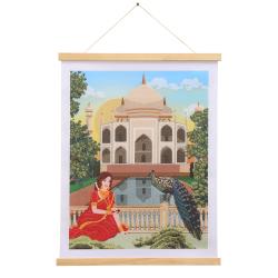 Poster à diamanter 34 X 45 cm évasion Inde - Crystal art kit