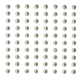 80 perles adhésives ivoire