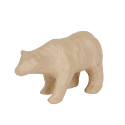 Papier mâché déco Ours polaire 2