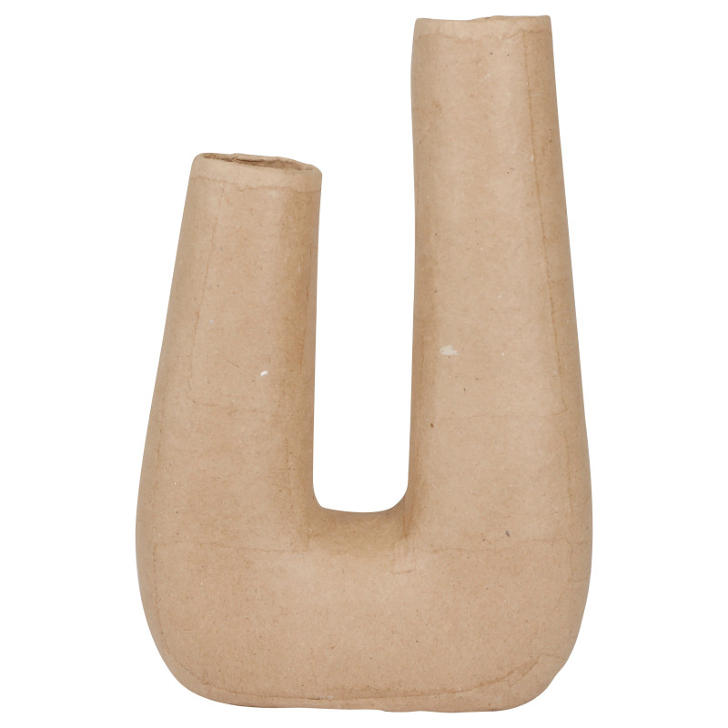 Papier mâché déco Vase double