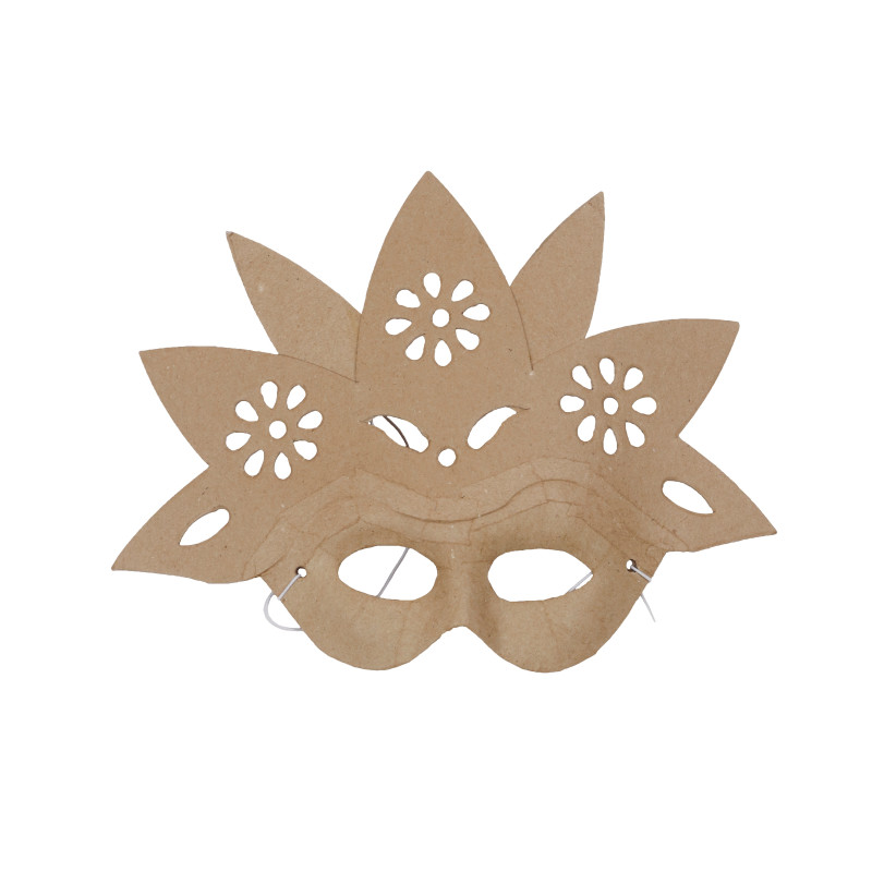 Papier mâché déco Masque fleur