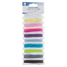 Ficelles en coton 10 couleurs 10x3m