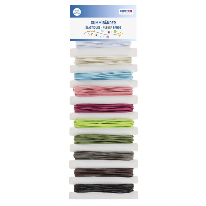 Elastiques 10 couleur 10x3,5m