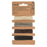 Elastiques 4x3m; Ø 1mm beige/gris/brun/noir