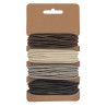 Elastiques 4x3m; Ø 2mm beige/gris/brun/noir