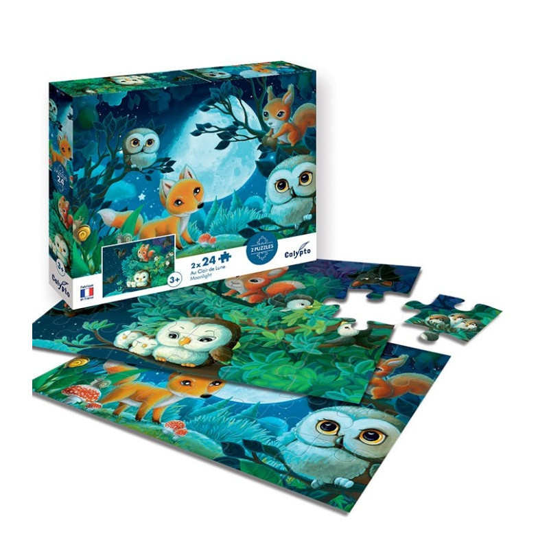 Puzzle Au clair de lune (X2) 24 pièces