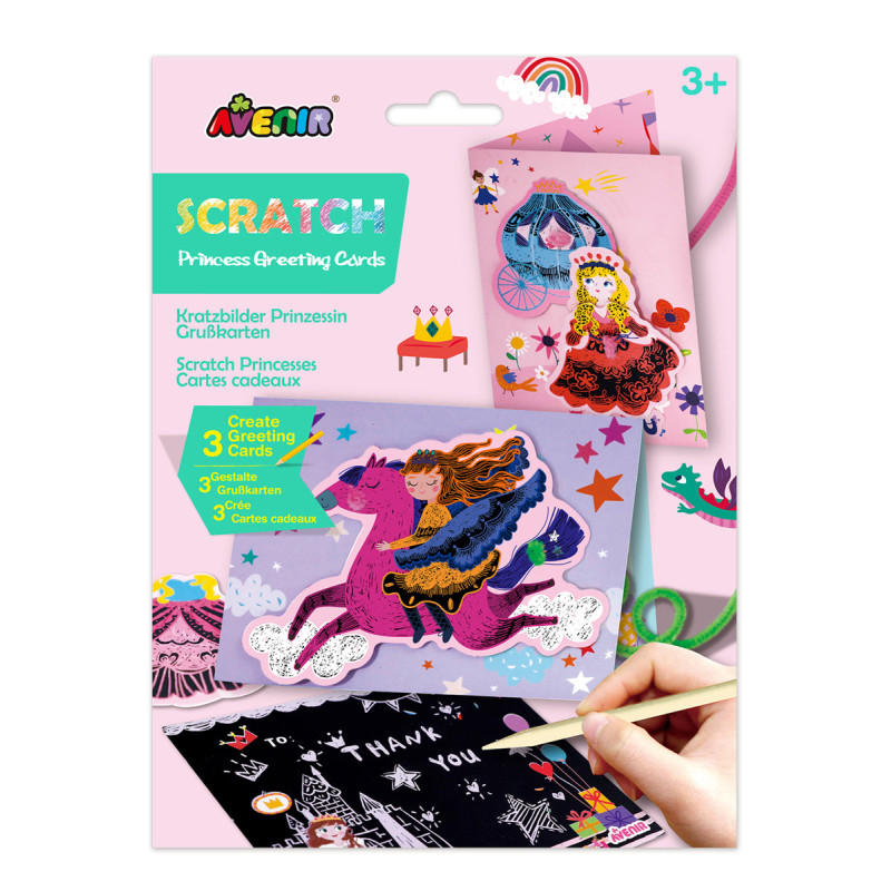Cartes de vœux à gratter Avenir - Princesses
