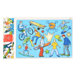 Grille à dessiner - 315 x 200 mm - skate