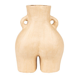 Papier mâché déco Vase hanches femme