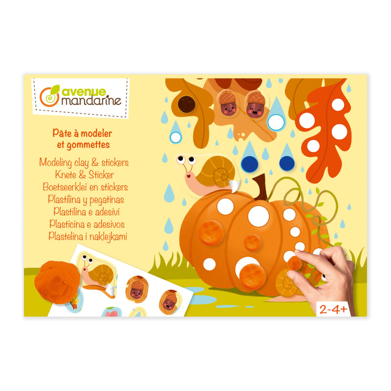 Boîte créative pâte à modeler & gommettes thème Saisons