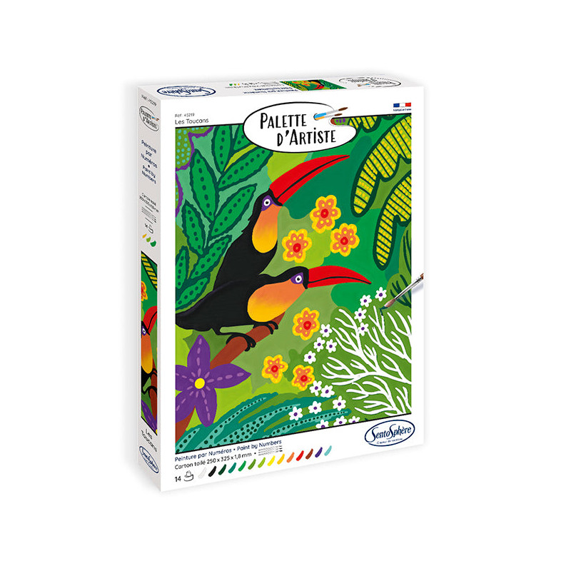 Peinture par numéro : Toucans