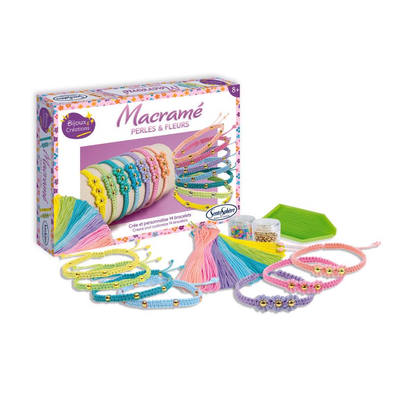 Macramé - Perles et Fleurs