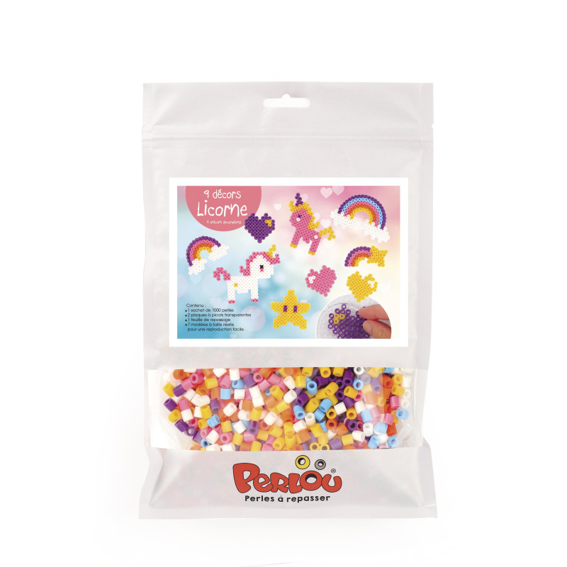 Kit Perlou Licorne arc-en-ciel (1000 perles)