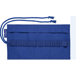 Etui trousse rouleau bleu pour crayons Goldfaber