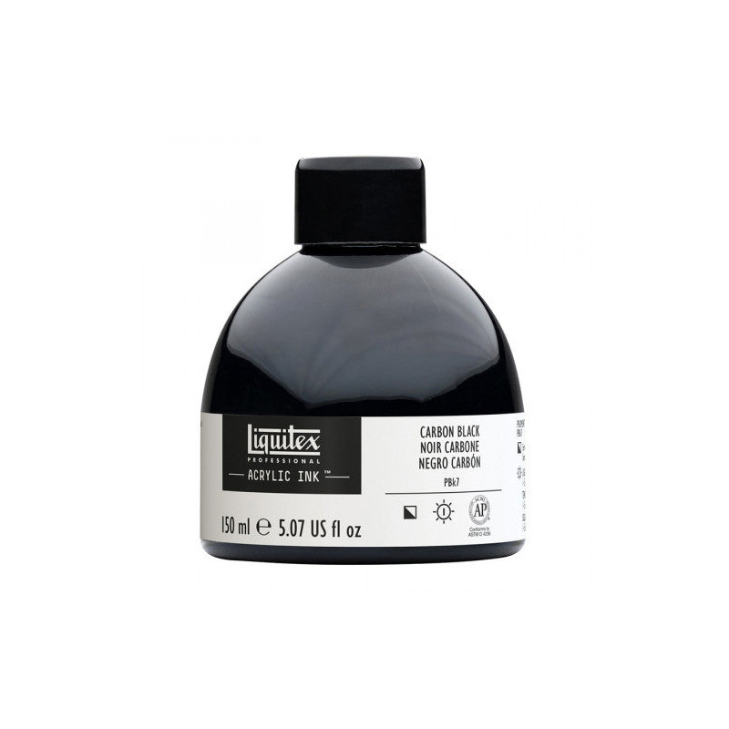 Encre acrylique extra-fine Ink Noir carbone 150ml