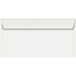 Boite de 500 enveloppes blanches 110x220mm 80g bande siliconée fenêtre
