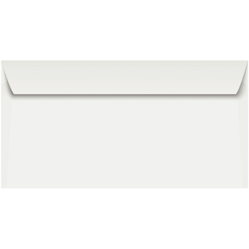 Boite de 500 enveloppes blanches 110x220mm 80g bande siliconée fenêtre
