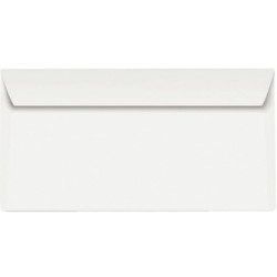 Boite de 500 enveloppes blanches 110x220mm 80g bande siliconée fenêtre