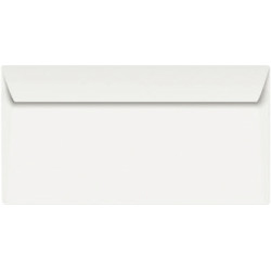 Boite de 500 enveloppes blanches 110x220mm 80g bande siliconée fenêtre