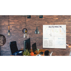 Tableau blanc modulaire magnétique sans cadre 45x45