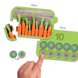 Boite de 10 puzzles progressifs, apprendre à compter de 1 à 10