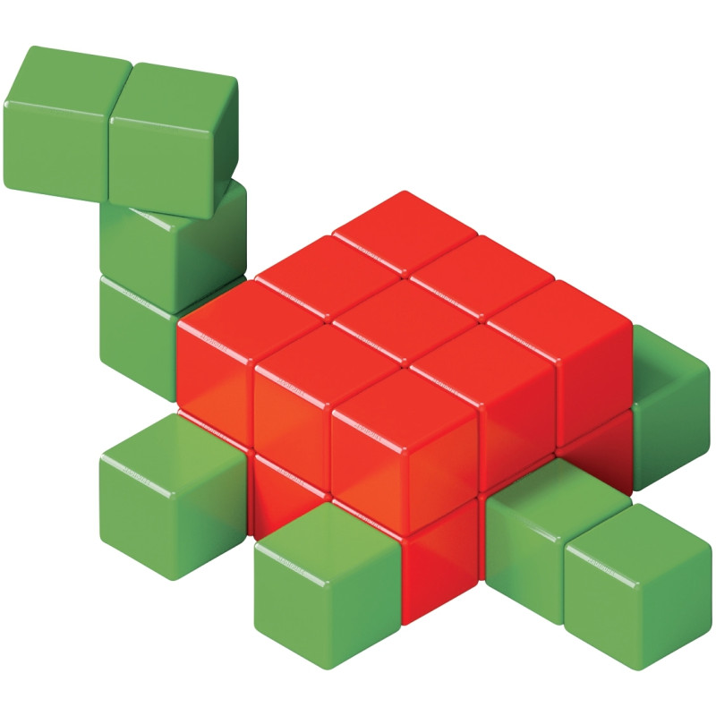 Lot de 64 cubes magnétiques MAGICUBE opaques